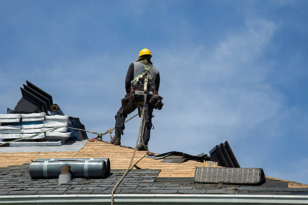 Professional Roofing technician working in Moultonborough, NH